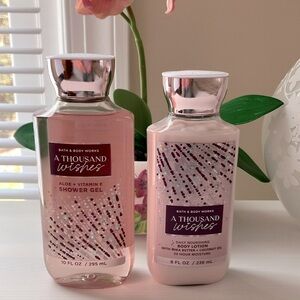 Bath and Body Works Shower Gel and Body Lotion Set A Thousand Wishes NWT